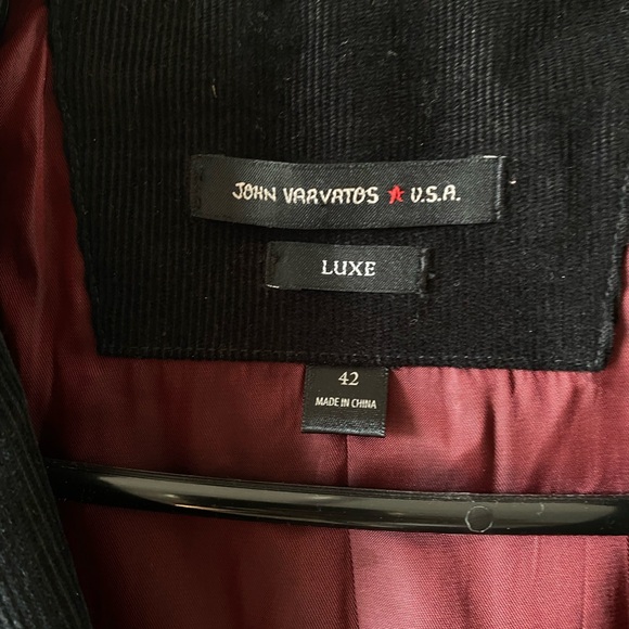 John Varvatos USA Black Cord Sports Jacket - Picture 3 of 4
